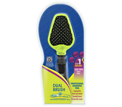 Kong ZoomGroom Brush for Dogs and Puppies, Blue, M/L