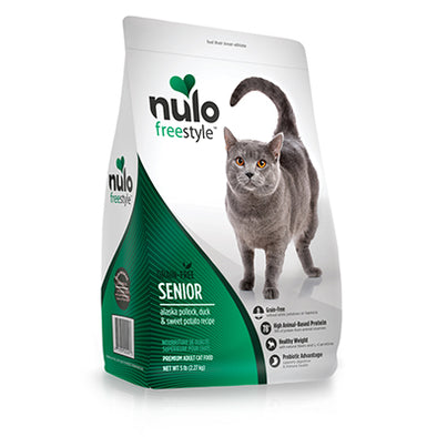 Nulo Senior Cat Grain Free Alaska Pollock, Duck & Sweet Potato Recipe Dry Cat Food