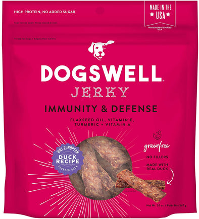 Dogswell Immunity & Defense Duck Jerky Dog Treats