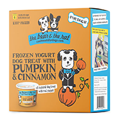 The Bear & The Rat Frozen Yogurt Dog Treat with Real Pumpkin