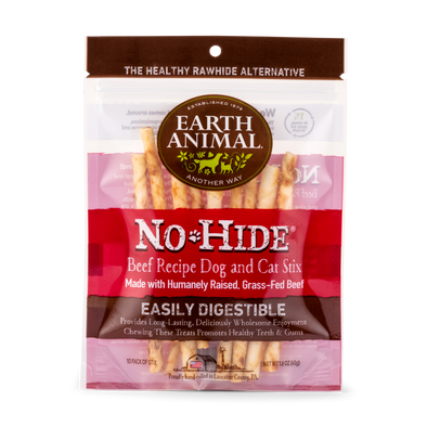 Earth Animal 10-Pack No-Hide Beef Chew Stix Dog Treats