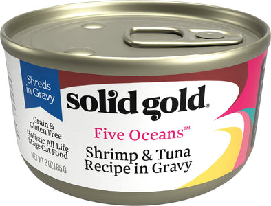 Solid Gold Five Oceans Grain Free Shrimp & Tuna Canned Cat Food