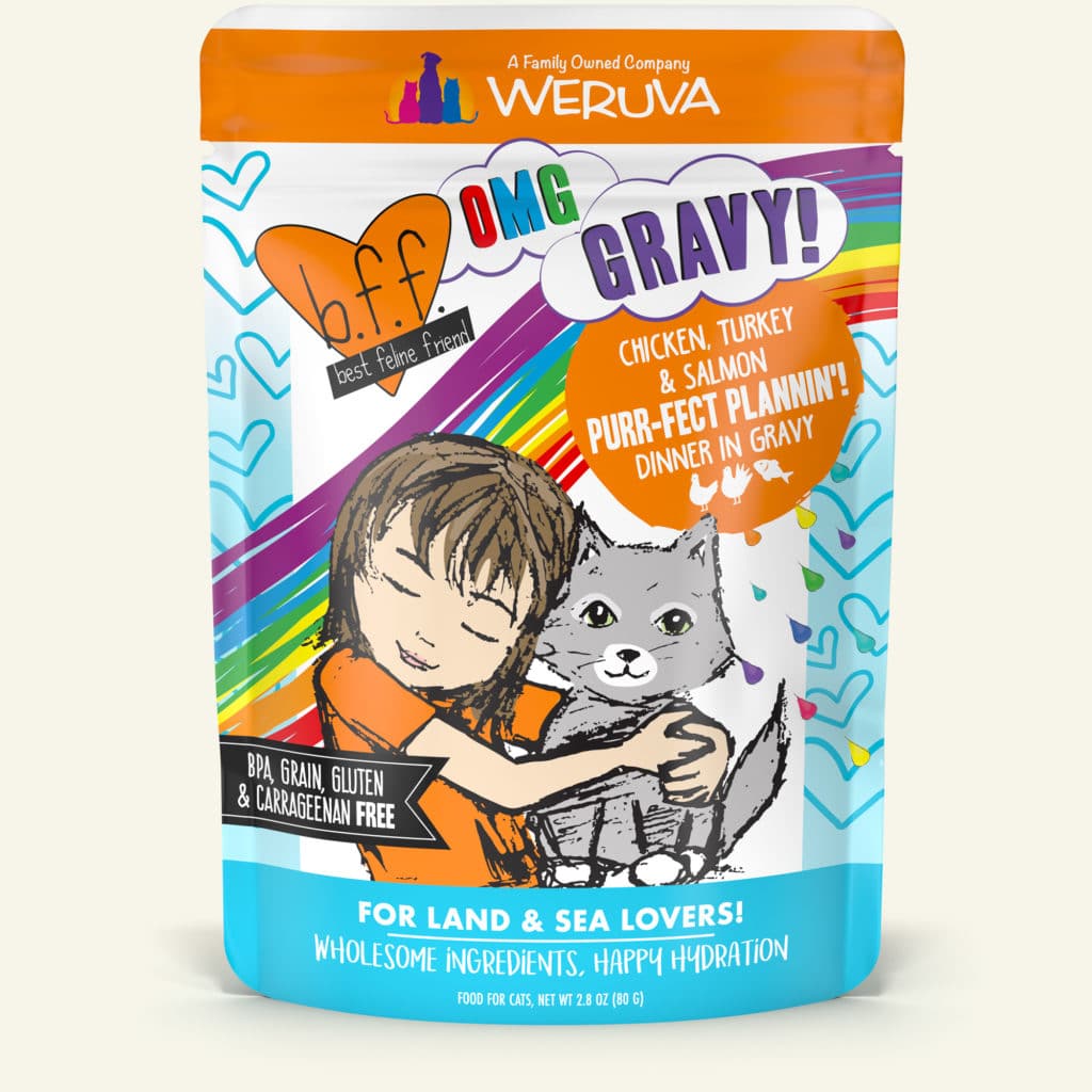 Weruva BFF Oh My Gravy Purr-Fect Plannin Grain Free Chicken, Turkey,