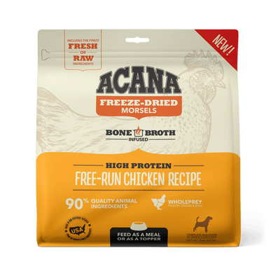 Acana Freeze-Dried Food Free-Run Chicken Recipe Morsels for Dogs