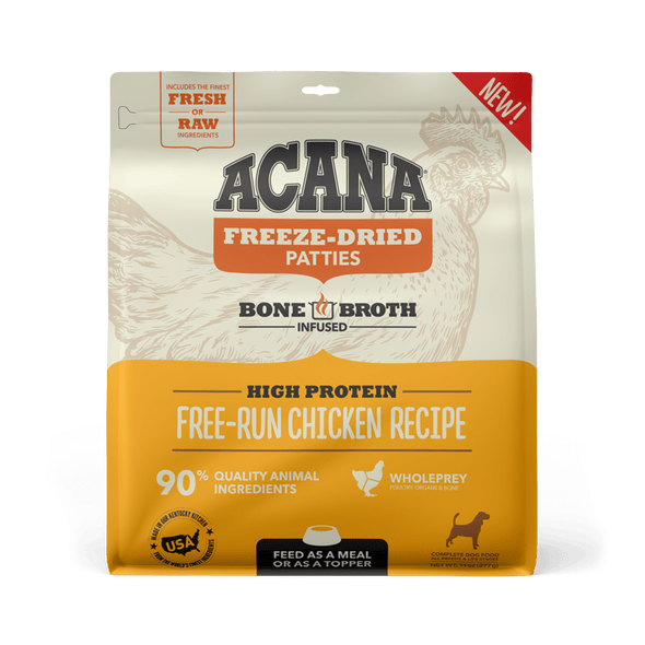 Acana Freeze-Dried Food Free-Run Chicken Recipe Patties for Dogs