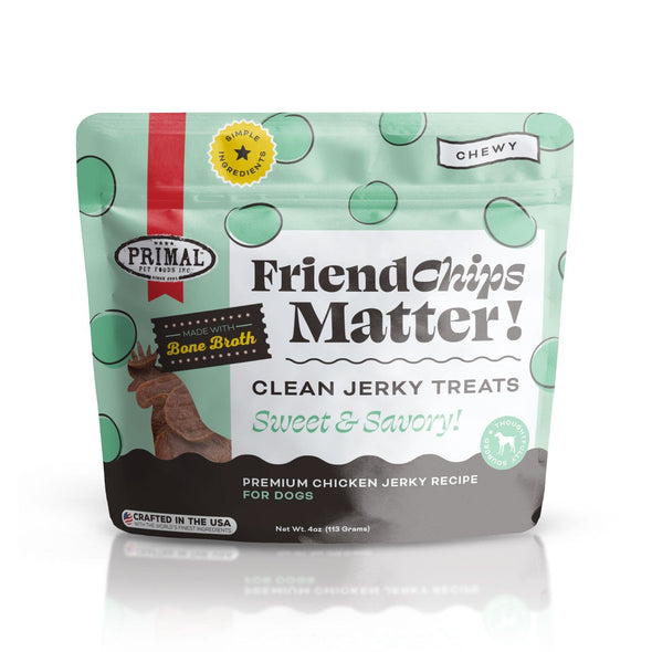Primal FriendChips Matter Chicken with Broth Recipe Treats for Dogs