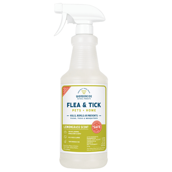 Wondercide Lemongrass Flea and Tick Spray for Pets + Home