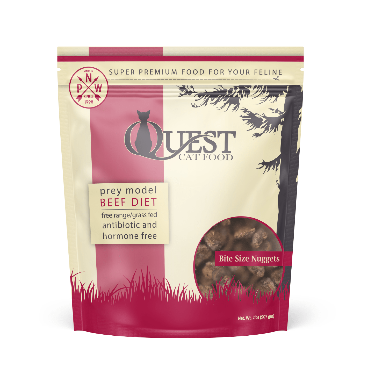 Steve s Real Food Quest Raw Frozen Beef Diet Food for Cats