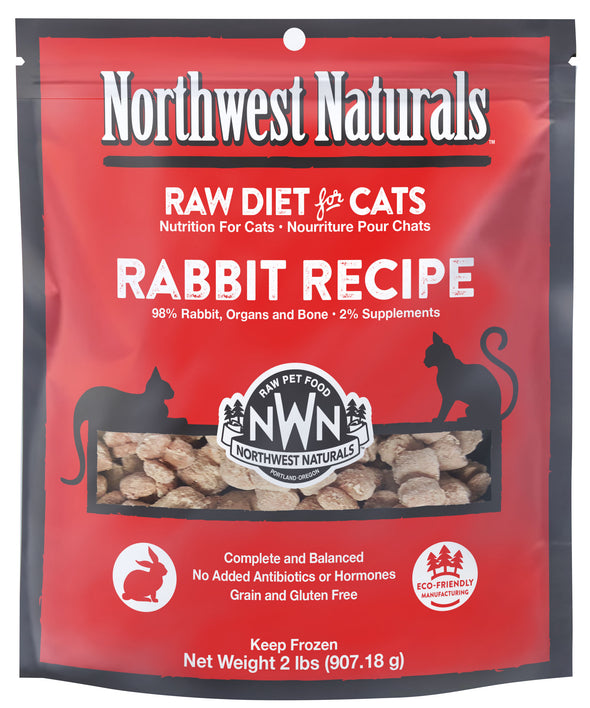 Northwest Naturals Frozen Rabbit Nibbles Cat Food
