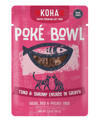 Koha Poké Bowl Tuna & Shrimp Entrée in Gravy Wet Cat Food Pouch