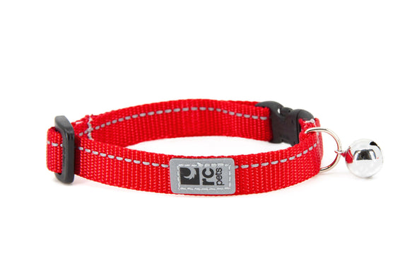 RC Pets Kitty Primary Breakaway Collar for Cats in Red