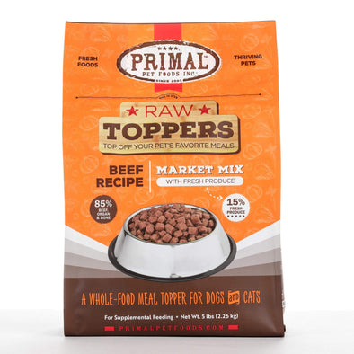 Primal Beef Market Mix Raw Frozen Topper