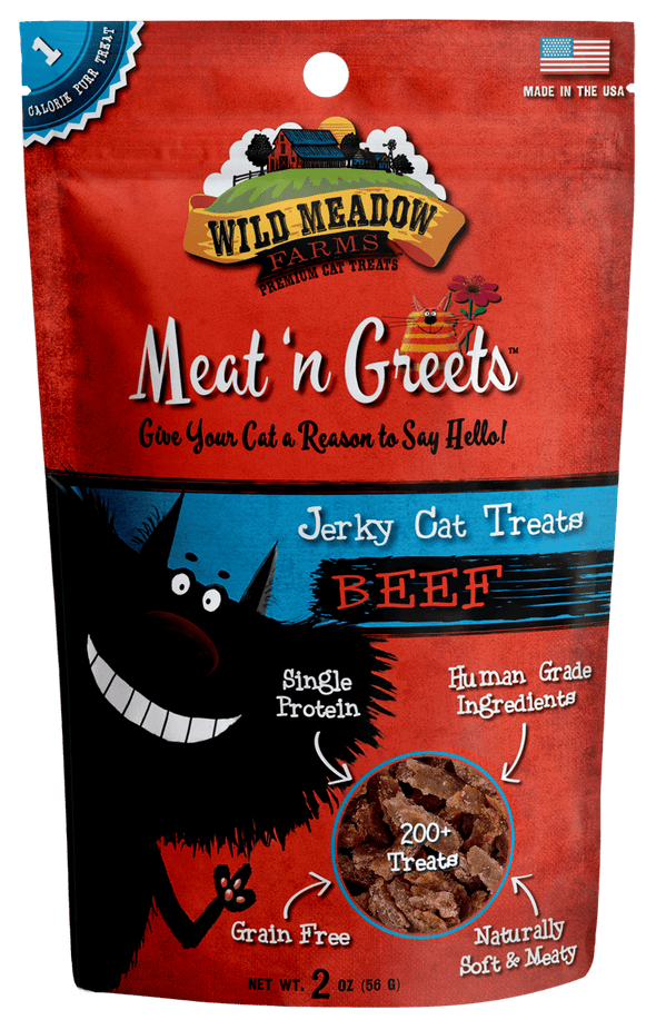 Wild Meadow Farms Beef Meat'N Greets Treats for Cats