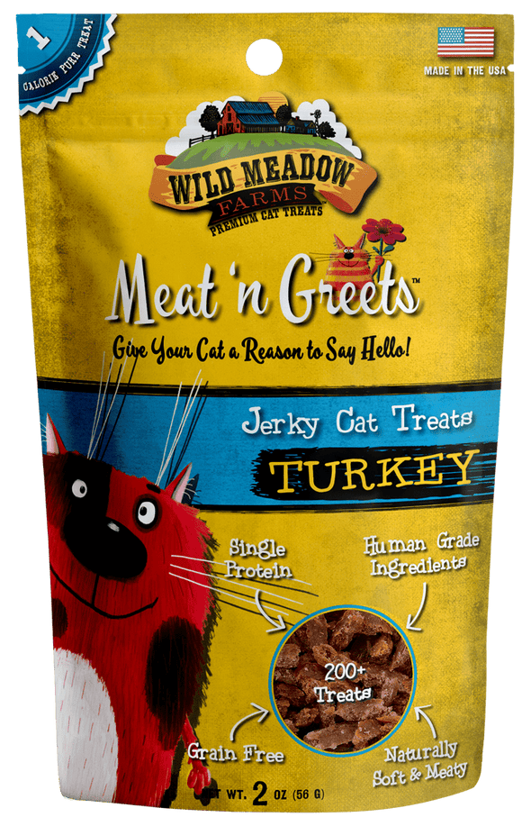 Wild Meadow Farms Turkey Meat'N Greets Treats for Cats