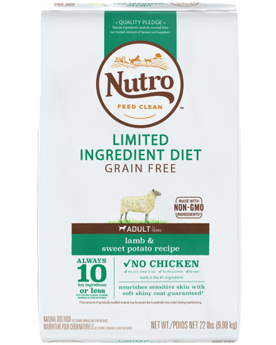 Nutro Limited Ingredient Grain Free Lamb Sweet Potato Recipe for Dog
