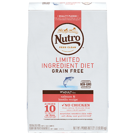 Nutro Limited Ingredient Grain Free Salmon & Lentils Recipe for Dogs