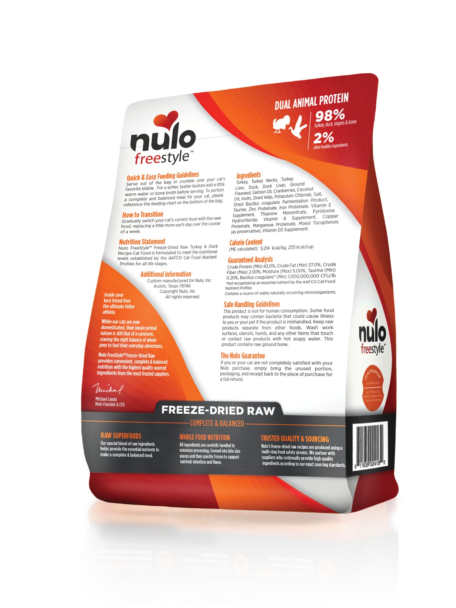 Nulo sales freeze dried