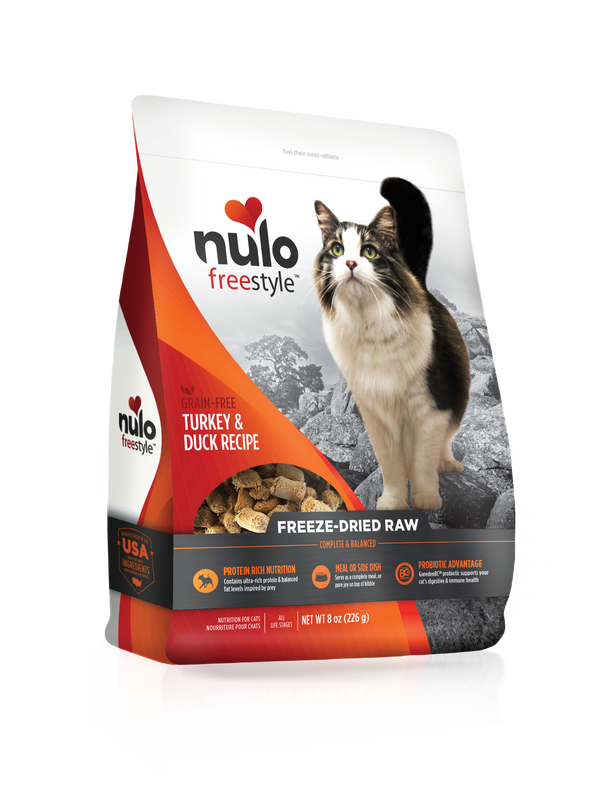 Nulo Freestyle Grain Free Turkey & Duck Recipe Freeze-Dried Raw Cat Food