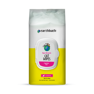 Earthbath Hypo-Allergenic Grooming Wipes for Cats