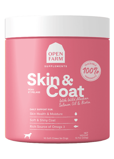 Open Farm Skin & Coat Supplement Chews for Dogs