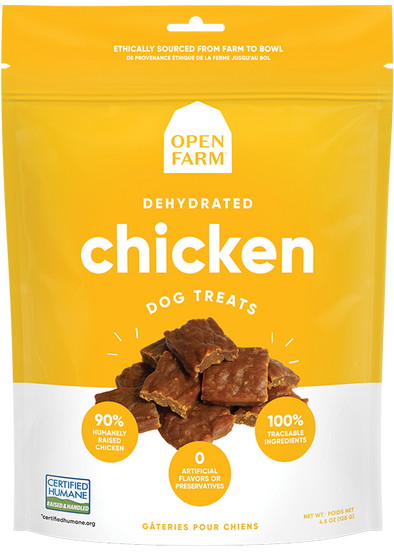 Open Farm Dehydrated Grain Free Chicken Dog Treats