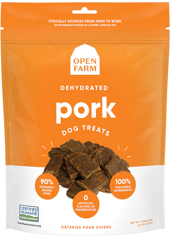 Open Farm Dehydrated Grain Free Pork Dog Treats
