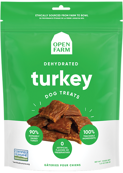 Open Farm Dehydrated Grain Free Turkey Dog Treats