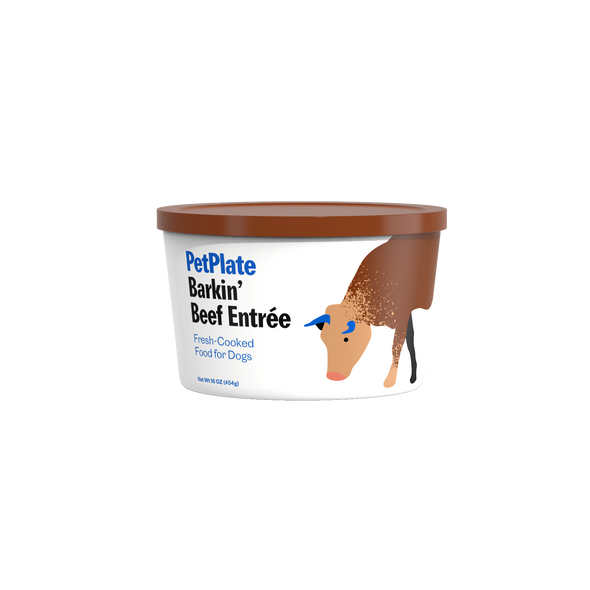 PetPlate Barkin' Beef Entree Dog Food Frozen for Dogs