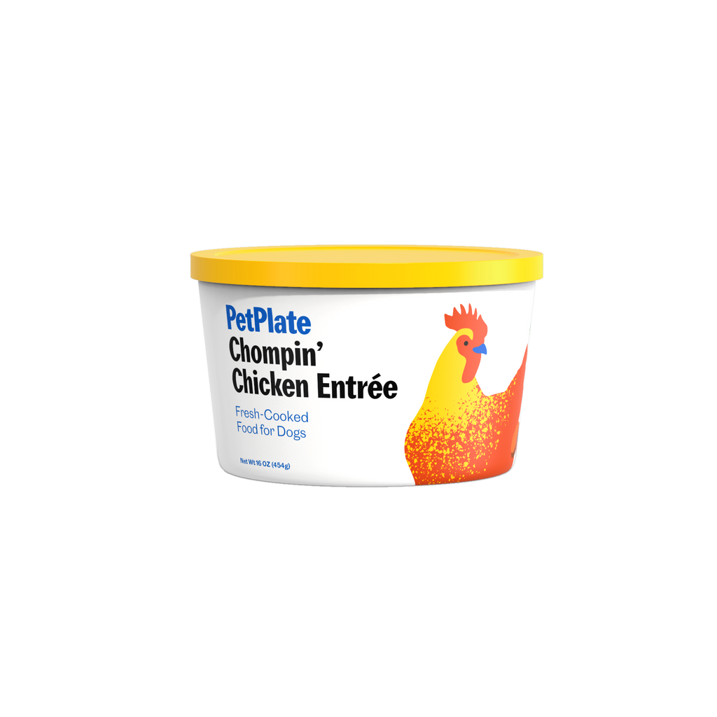 PetPlate Chompin Chicken Entree Dog Food Frozen for Dogs