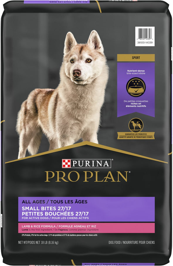 Purina Pro Plan All Life Stages Small Bites Lamb & Rice Dry Dog Food