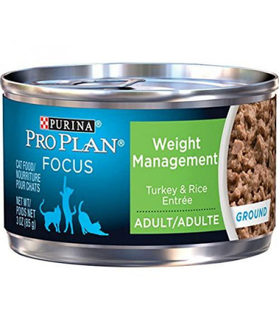 Purina Pro Plan Weight Management Turkey & Rice Entrée Wet Cat Food