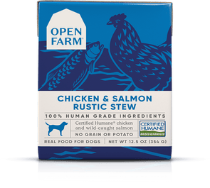 Open Farm Grain Free Chicken & Salmon Recipe Rustic Stew Wet Dog Food