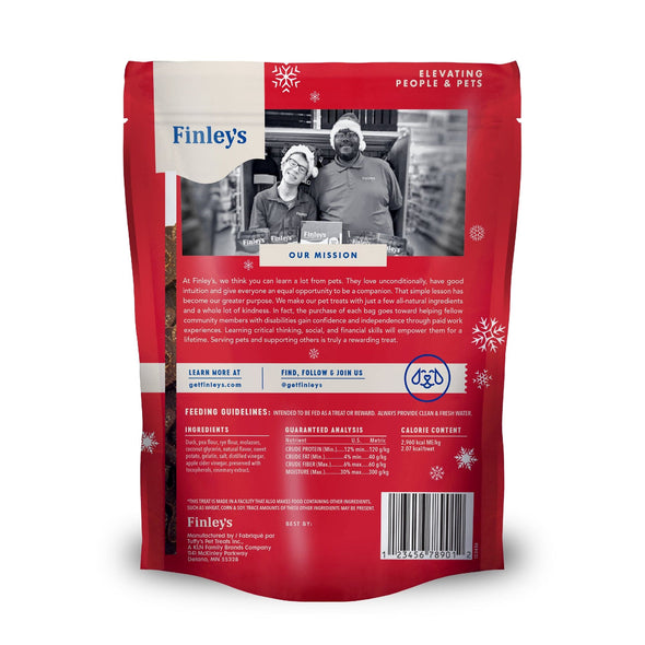 Finley's Barkery Sleigh Ride Snacks Duck and Sweet Potato Holiday Treats for Dogs