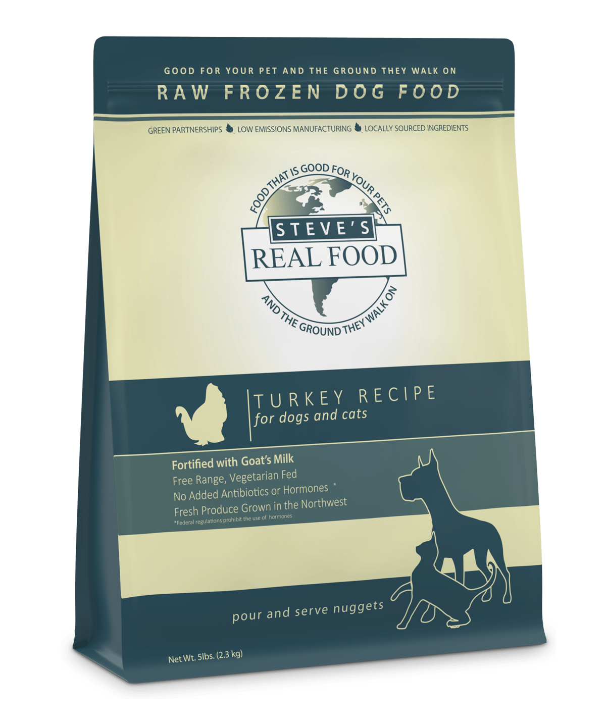 Steve s Real Food Raw Frozen Turkey Diet Food for Dogs Cats