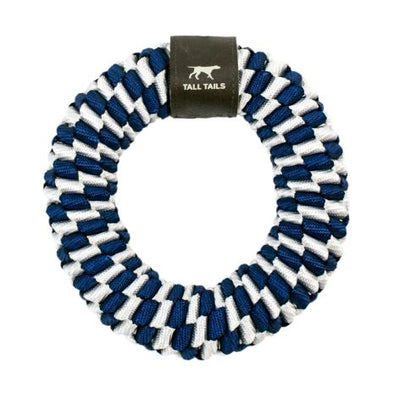 Tall Tails Navy Braided Ring Toy for Dogs
