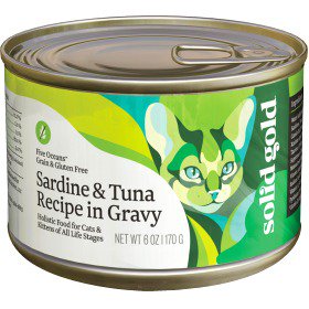 Solid Gold Five Oceans Sardine Tuna Recipe In Gravy Canned Cat Food