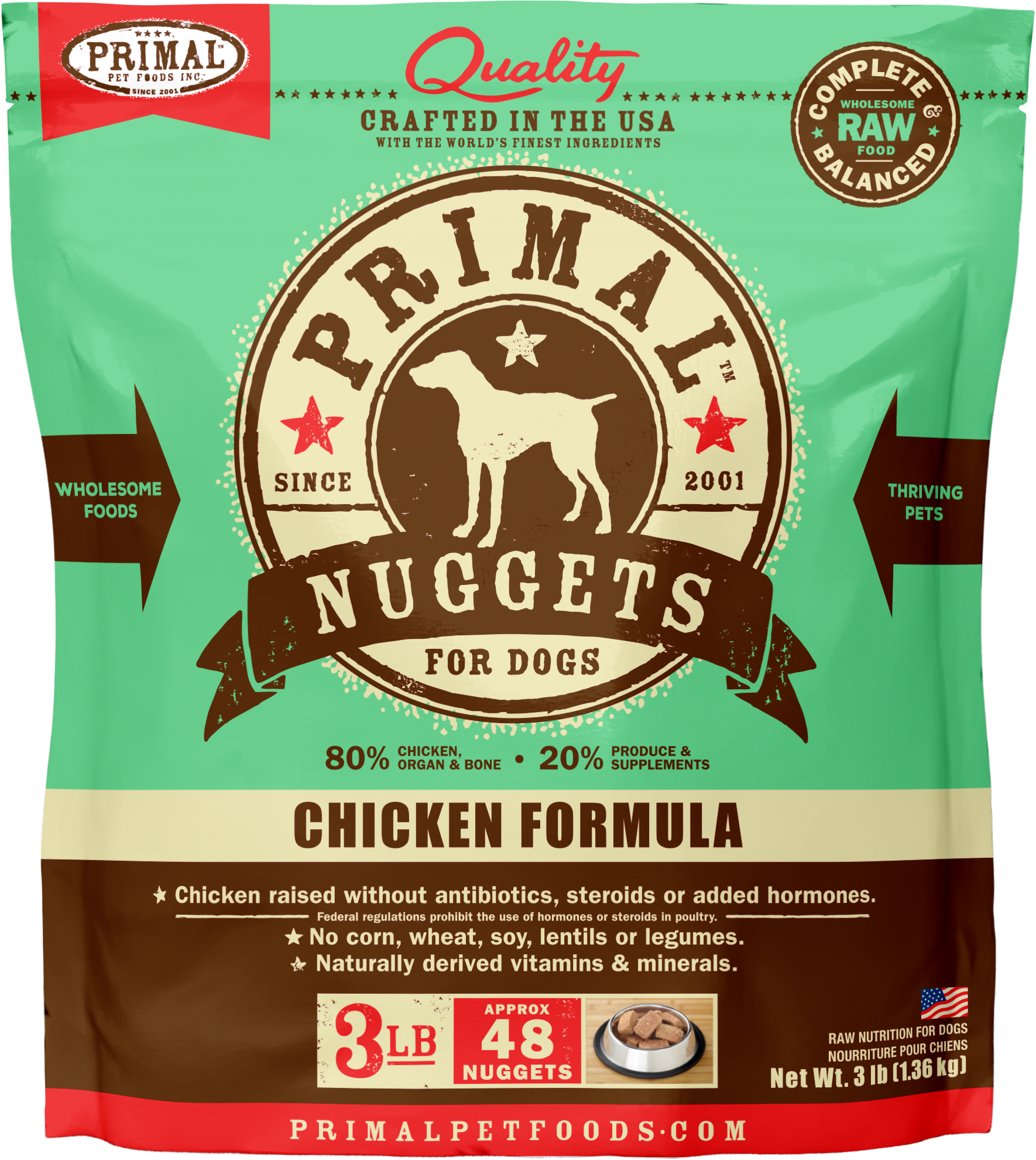 Frozen chicken for dogs best sale